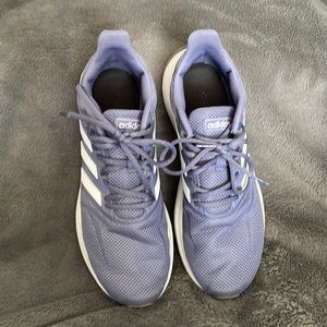 Grey adidas trainers